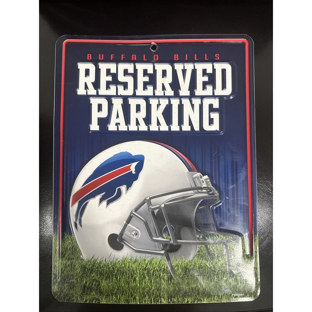 Buffalo Bills Metal Wall Parking Sign‎